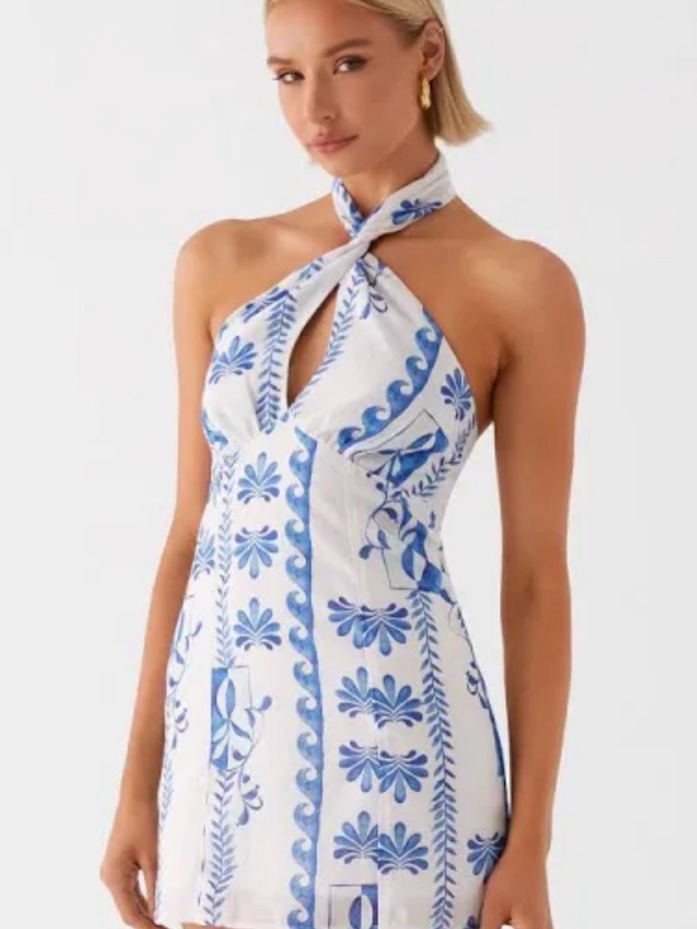 Peppermayo Sabine linen mini dress size 0